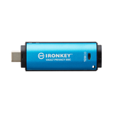 Kingston IronKey Vault Privacy 50 Series USB-C 128GB Flash Drive (Blue) — Being Shipped