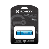 Kingston IronKey Vault Privacy 50 Series USB-C 128GB Flash Drive (Blue) — Being Shipped