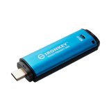 Kingston IronKey Vault Privacy 50 Series USB-C 32GB Flash Drive (Blue) — Being Shipped