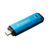 Kingston IronKey Vault Privacy 50 Series USB-C 16GB Flash Drive (Blue) — Being Shipped
