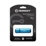Kingston IronKey Vault Privacy 50 Series USB-C 16GB Flash Drive (Blue) — Being Shipped