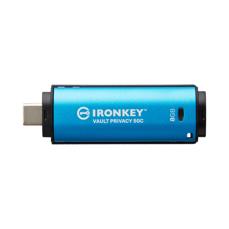 Kingston IronKey Vault Privacy 50 Series USB-C 8GB Flash Drive (Blue) — Being Shipped