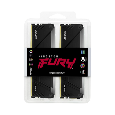 Kingston FURY Beast 64GB DDR4 3200MT/s RGB Desktop Memory Kit (2 x 32GB) — Being Shipped