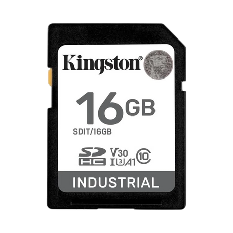 Kingston Industrial 16GB UHS-I U3 V30 A1 SDHC Memory Card — Being Shipped