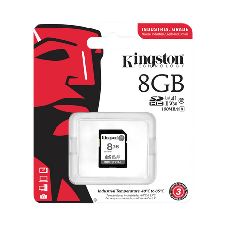 Kingston Industrial 8GB UHS-I SDHC Memory Card — Being Shipped