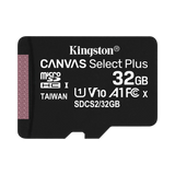 Kingston Canvas Select Plus 32GB UHS-I microSDHC Memory Card with SD Adapter — Being Shipped