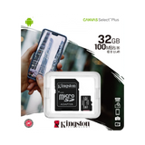 Kingston Canvas Select Plus 32GB UHS-I microSDHC Memory Card with SD Adapter — Being Shipped