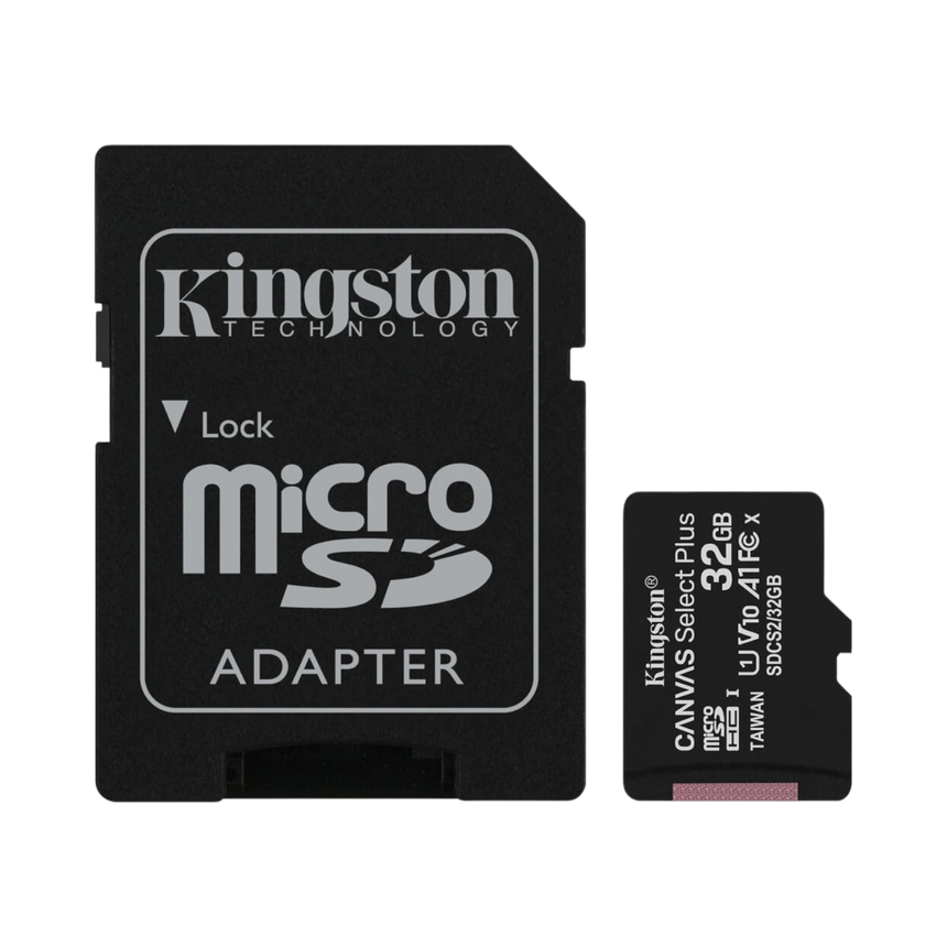 Kingston Canvas Select Plus 32GB UHS-I microSDHC Memory Card with SD Adapter — Being Shipped