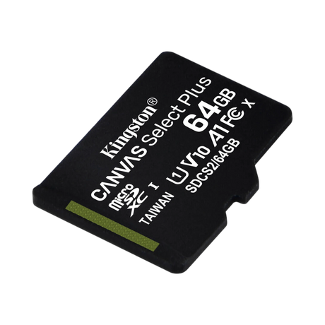 Kingston Canvas Select Plus 64GB UHS-I microSDXC Memory Card with SD Adapter — Being Shipped