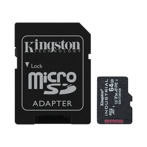 Kingston Industrial UHS-I 64GB microSDXC Memory Card with SD Adapter — Being Shipped