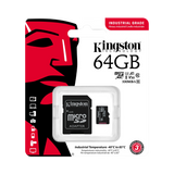 Kingston Industrial UHS-I 64GB microSDXC Memory Card with SD Adapter — Being Shipped