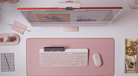 Logitech K585 Slim Multi-Device Wireless Keyboard (Rose) — Being Shipped