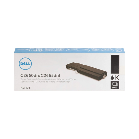 Dell Black Toner Cartridge 6000 Pages for C2660dn/C2665dnf — Being Shipped