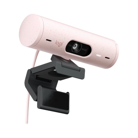 Logitech Brio 500 1080p Full HD Webcam (Rose) — Being Shipped