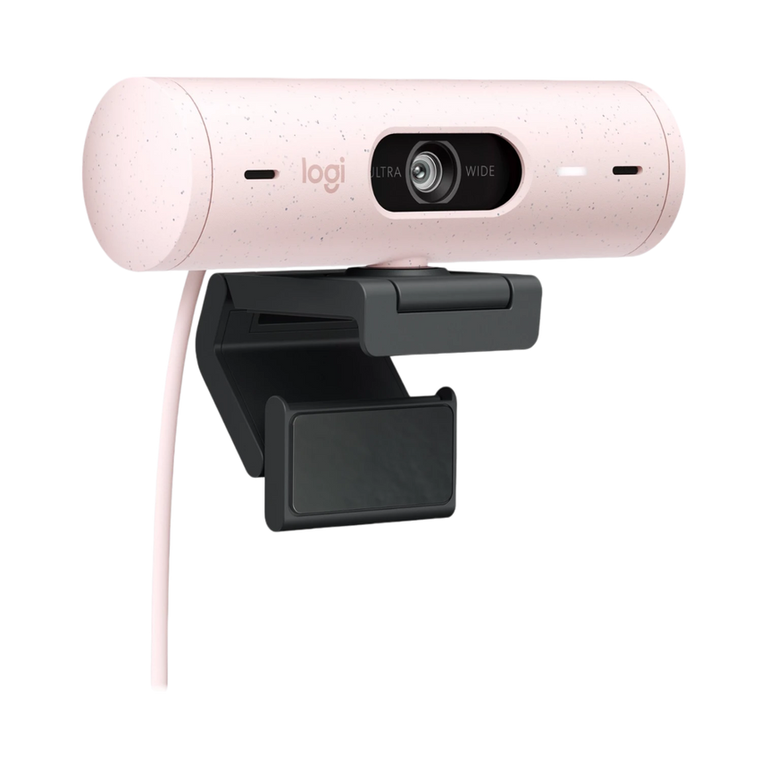Logitech Brio 500 1080p Full HD Webcam (Rose) — Being Shipped