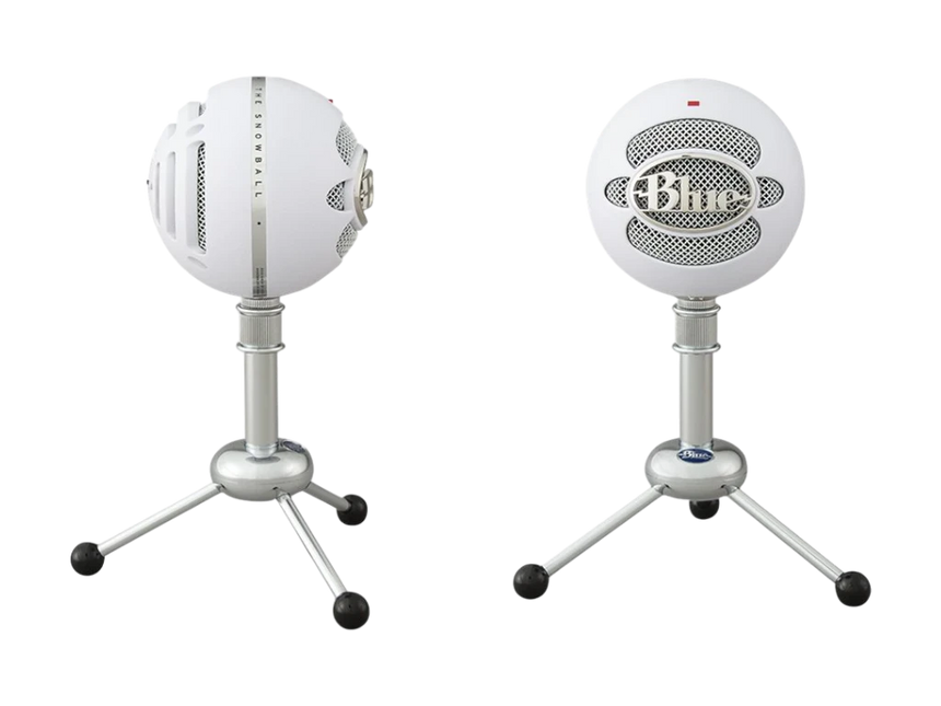 Logitech Blue Snowball USB Condenser Microphone (White) — Being Shipped