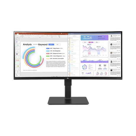LG 34BQ77QC-B 34" WQHD UltraWide Curved Monitor with Webcam — Being Shipped