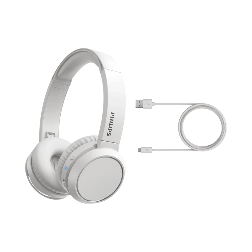 Philips BASS Boost On-Ear Wireless Headphones (White) — Being Shipped