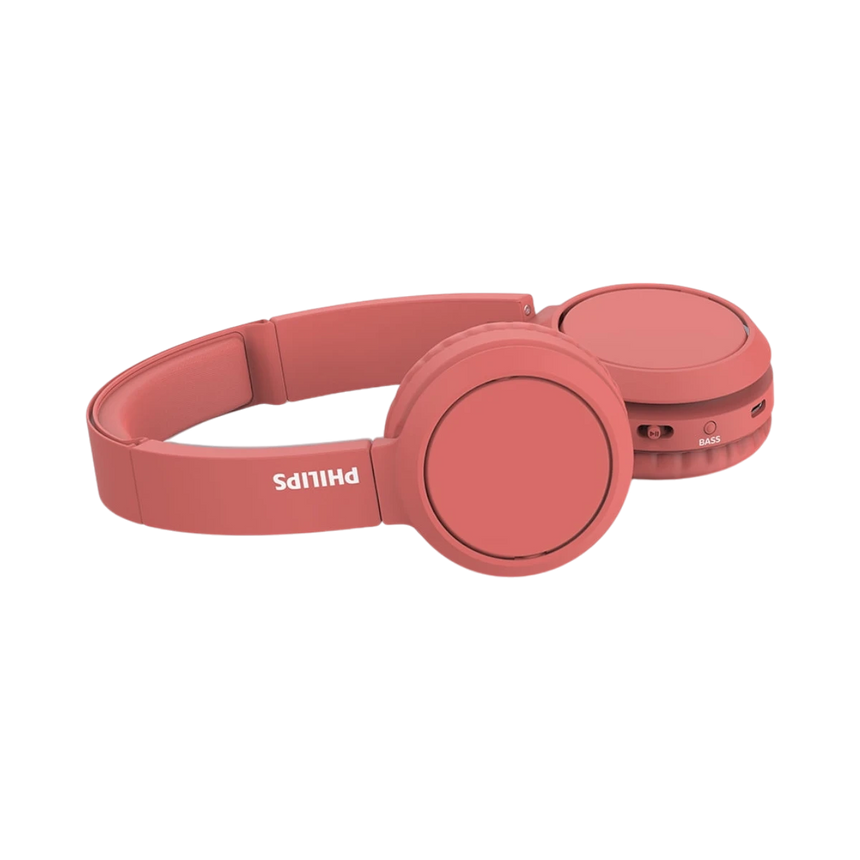 Philips BASS Boost On-Ear Wireless Headphones (Red) — Being Shipped