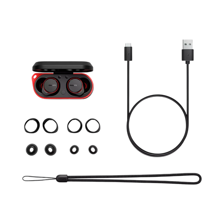 Philips TAA7507 True Wireless Noise-Canceling In-Ear Sports Headphones (Black) — Being Shipped