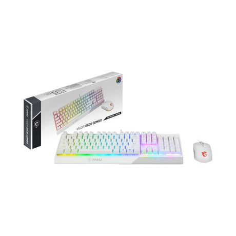 MSI Vigor GK30 Gaming Keyboard & Mouse Combo (White) — Being Shipped
