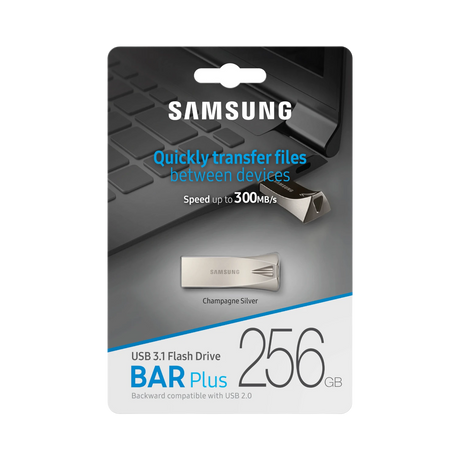 Samsung BAR Plus 256GB USB 3.1 Flash Drive (Champagne silver) — Being Shipped