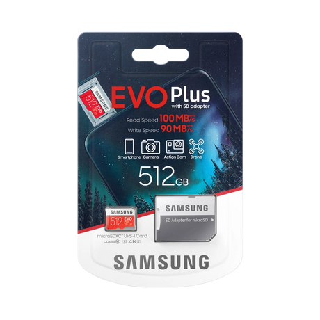 Samsung EVO Plus 512GB microSDXC Memory Card with Adapter — Being Shipped