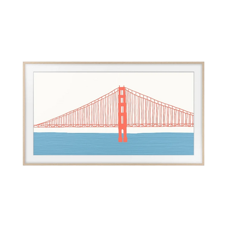 Samsung Customizable Bezel for the 2021 85" The Frame TV (Modern Teak) — Being Shipped