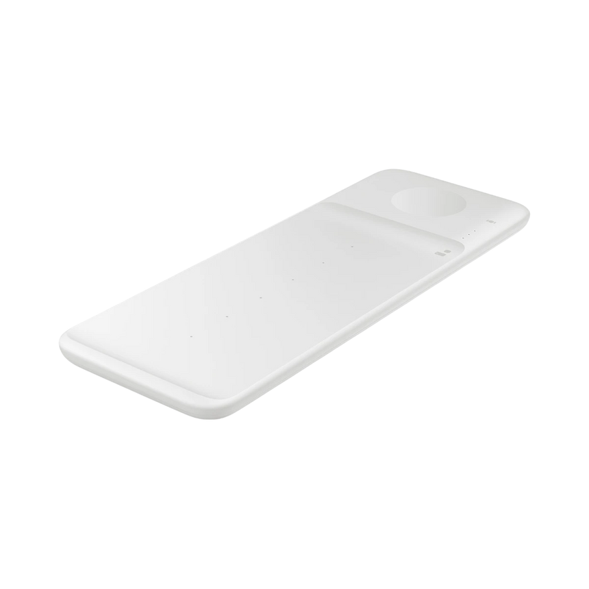 Samsung Wireless Charger Trio, Qi compatible, Fast charging (White) — Being Shipped