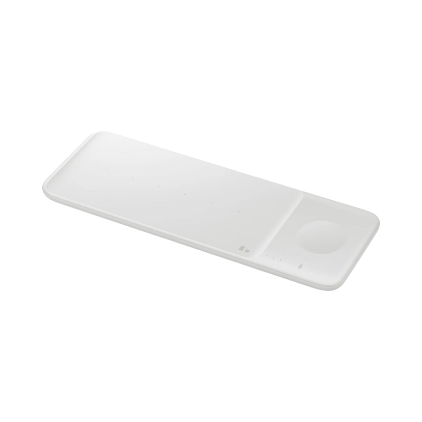 Samsung Wireless Charger Trio, Qi compatible, Fast charging (White) — Being Shipped