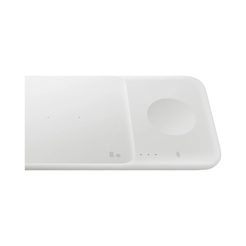 Samsung Wireless Charger Trio, Qi compatible, Fast charging (White) — Being Shipped