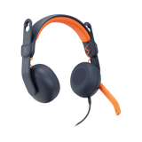 Logitech Zone Learn On-Ear Headset (Black & Orange) — Being Shipped