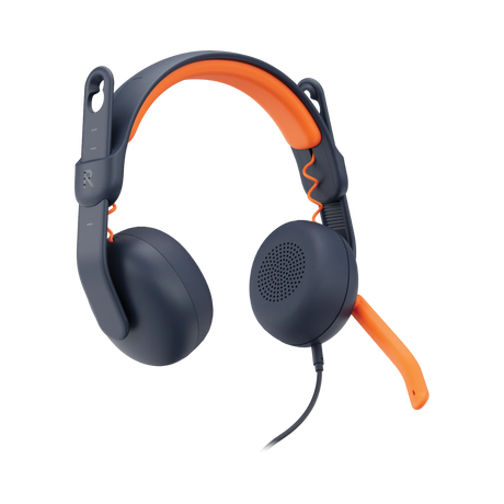 Logitech Zone Learn On-Ear Headset (Black & Orange) — Being Shipped