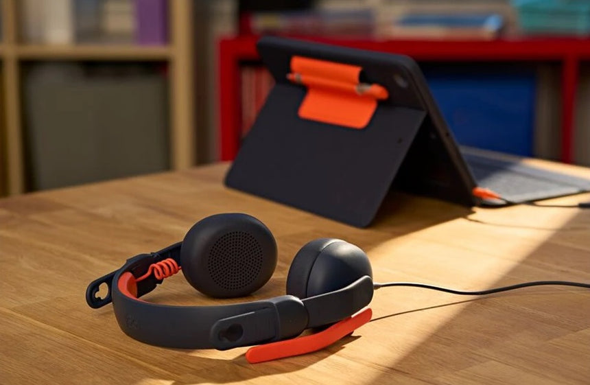 Logitech Zone Learn On-Ear Headset (Black & Orange) — Being Shipped