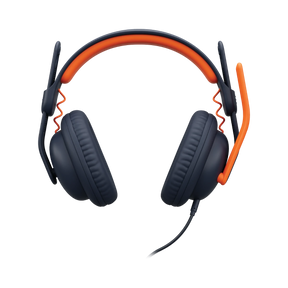 Logitech Zone Learn Wired Over-Ear Headset (Black & Orange) — Being Shipped