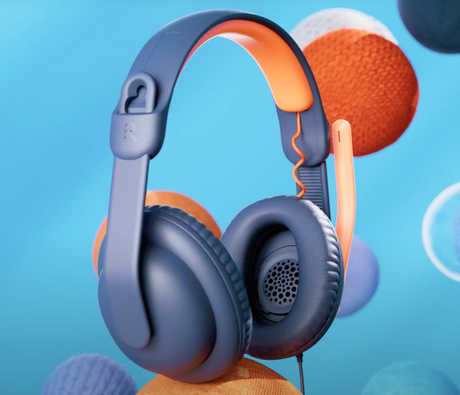 Logitech Zone Learn Wired Over-Ear Headset (Black & Orange) — Being Shipped