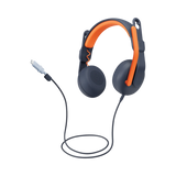 Logitech Zone Learn On-Ear Headset (Black & Orange) — Being Shipped