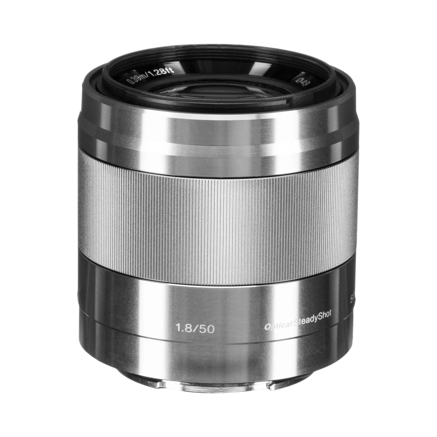 Sony E 50mm f/1.8 OSS APS-C Prime Lens with Optical Stabilization (Silver) — Being Shipped