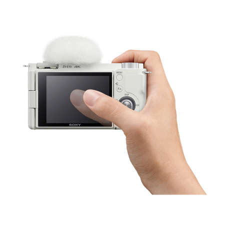 Sony ZV-E10 Mirrorless Camera with 16-50mm Lens (White) — Being Shipped