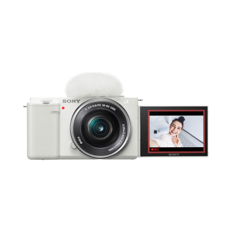 Sony ZV-E10 Mirrorless Camera with 16-50mm Lens (White) — Being Shipped