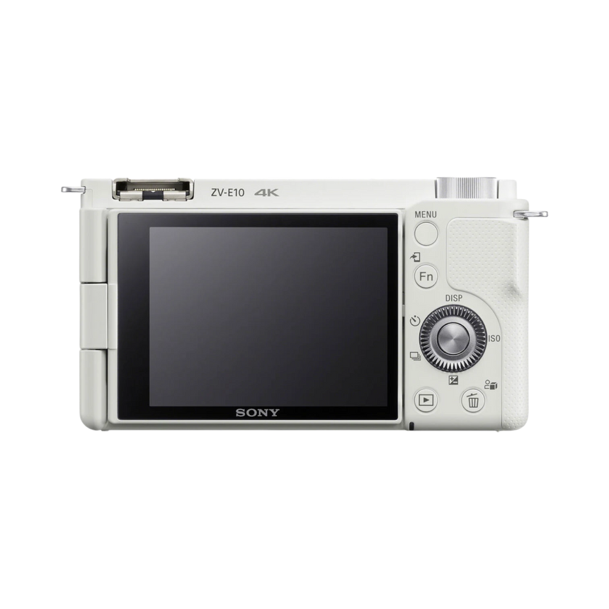 Sony ZV-E10 Mirrorless Camera with 16-50mm Lens (White) — Being Shipped