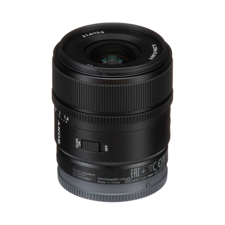 Sony E 15mm f/1.4 G Wide Angle APS C Prime Lens — Being Shipped