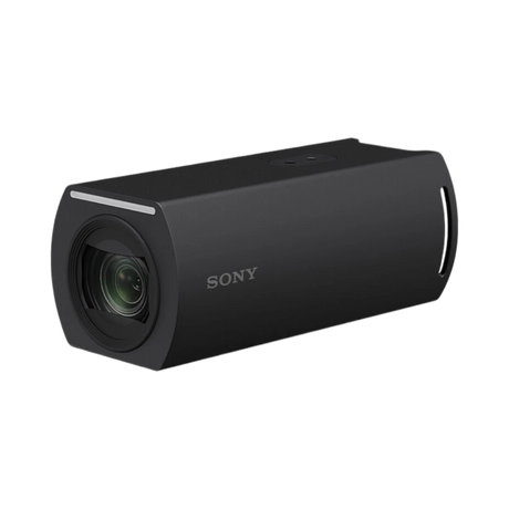 Sony Compact 4K60 Box-Style Remote Camera with 25x Optical Zoom (NDI License Key Code, Black) — Being Shipped