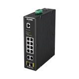 D-Link 12-Port 240W Wide Temp Gigabit Industrial PoE Switch — Being Shipped