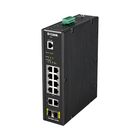 D-Link 12-Port 240W Wide Temp Gigabit Industrial PoE Switch — Being Shipped