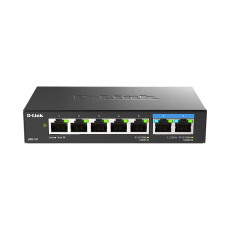 D-Link 7-Port Multi-Gig 2.5G Plug & Play Ethernet Switch — Being Shipped