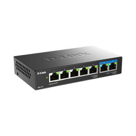D-Link 7-Port Multi-Gig 2.5G Plug & Play Ethernet Switch — Being Shipped