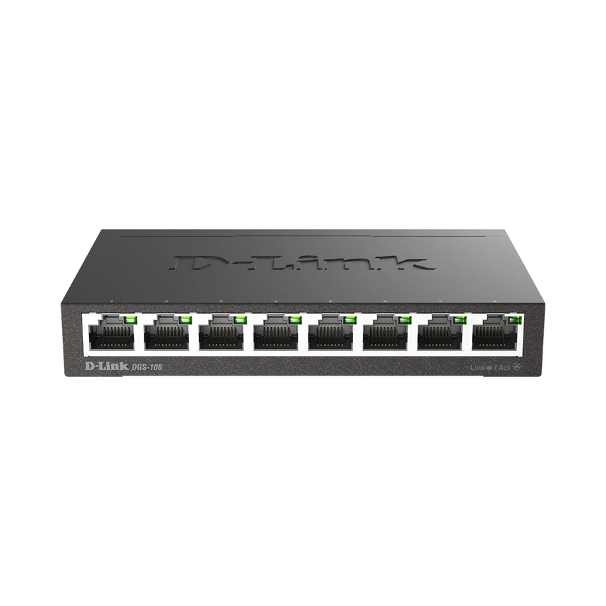 D-Link Metal Case 8-Port Gigabit Ethernet Desktop Switch — Being Shipped