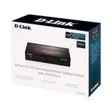 D-Link 8-Port Fast Ethernet PoE Unmanaged Desktop Switch — Being Shipped