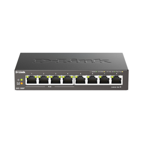 D-Link 8-Port Gigabit PoE Unmanaged Desktop Switch — Being Shipped